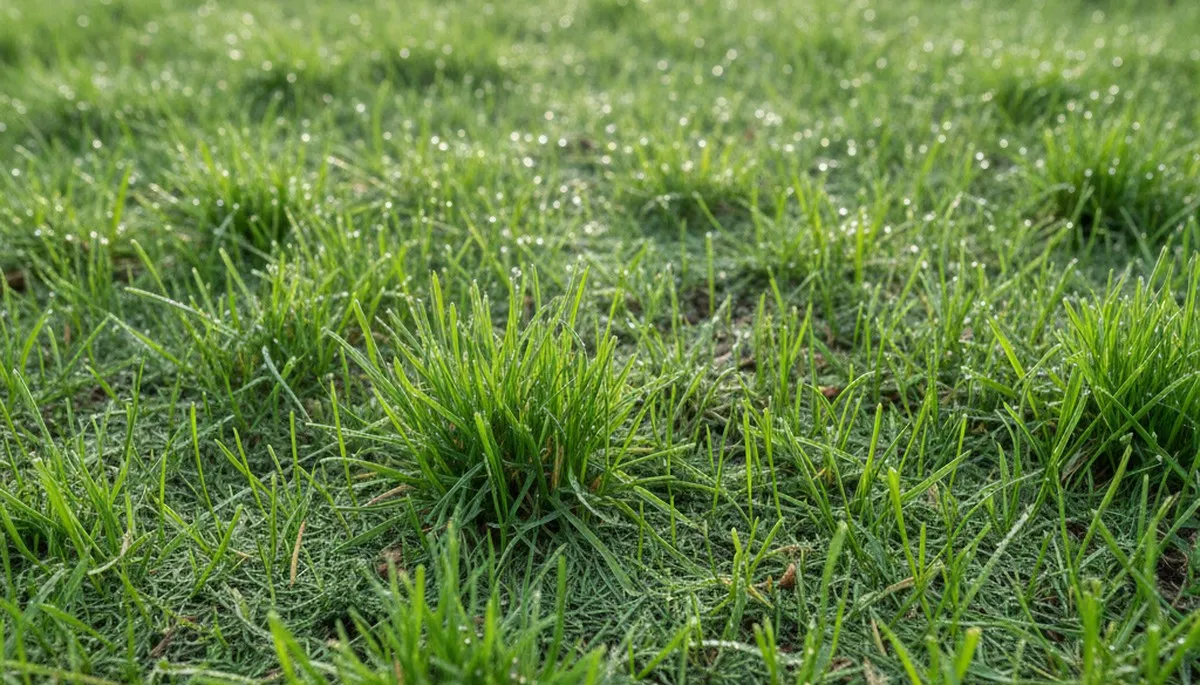 New grass seedlings emerging from hydroseeding by landscapers in Boise, ID for healthy lawn growth