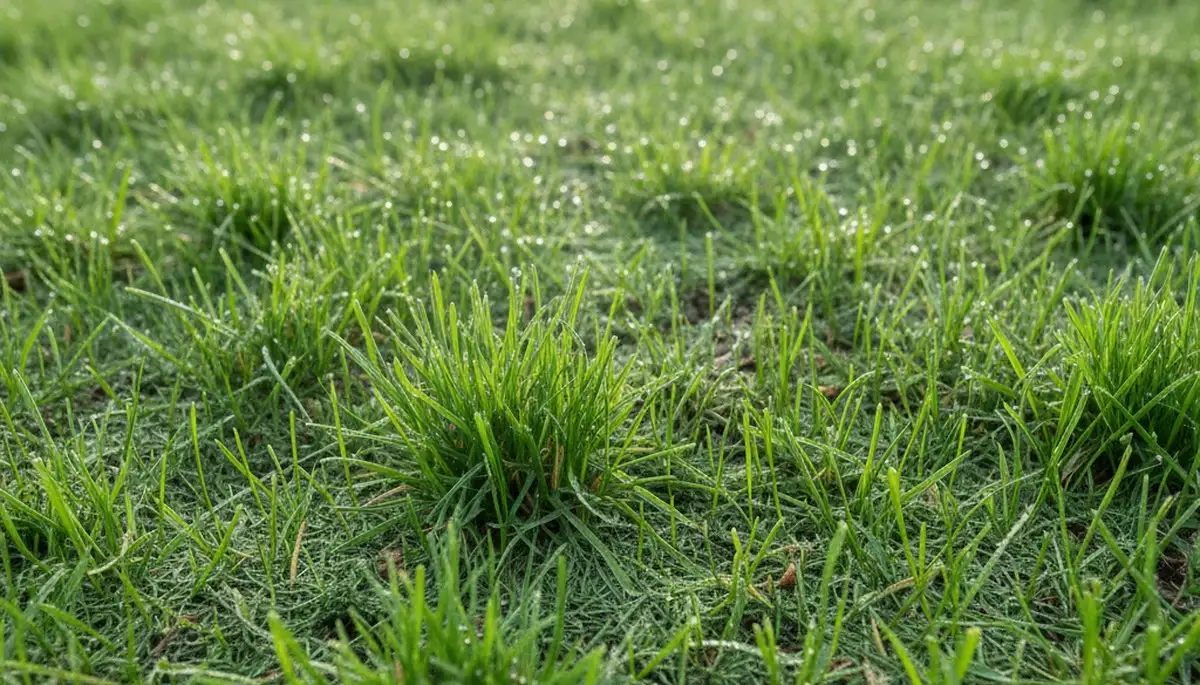 New grass seedlings emerging from hydroseeding by landscapers in Boise, ID for healthy lawn growth