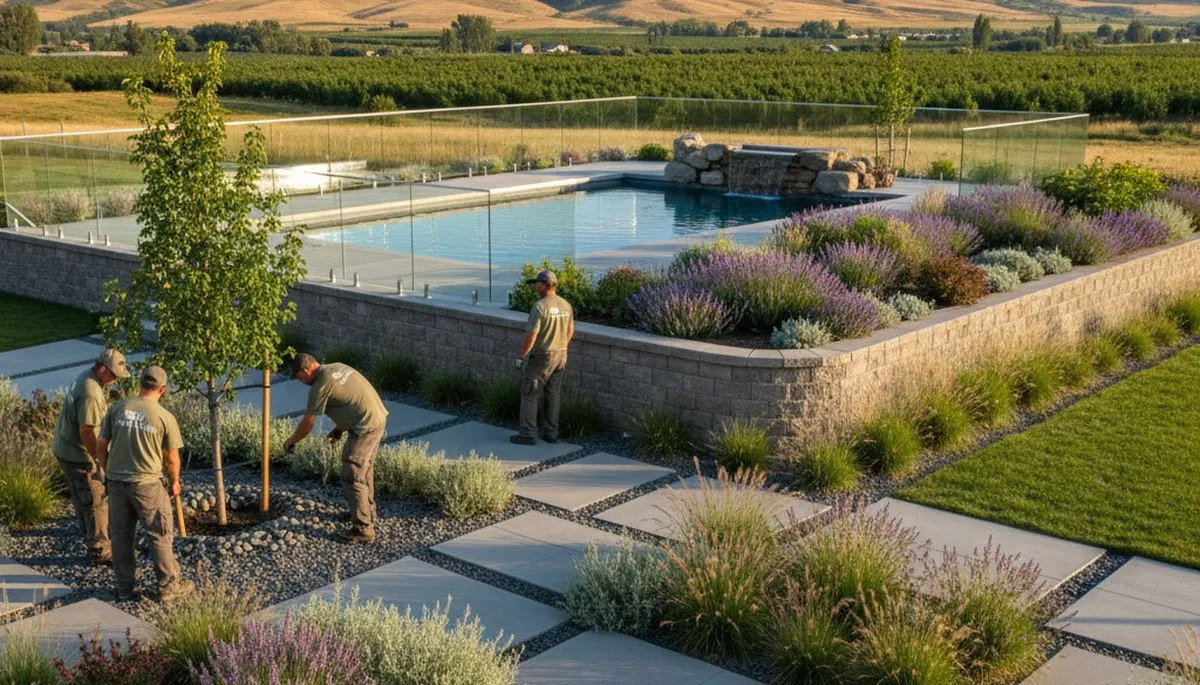 Boise, ID landscaping service for residential yard maintenance and landscape design